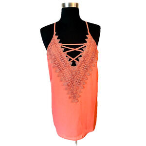 New with Tags Nine Britton Dark Pink Araminta Lace Detail Blouse Size Large